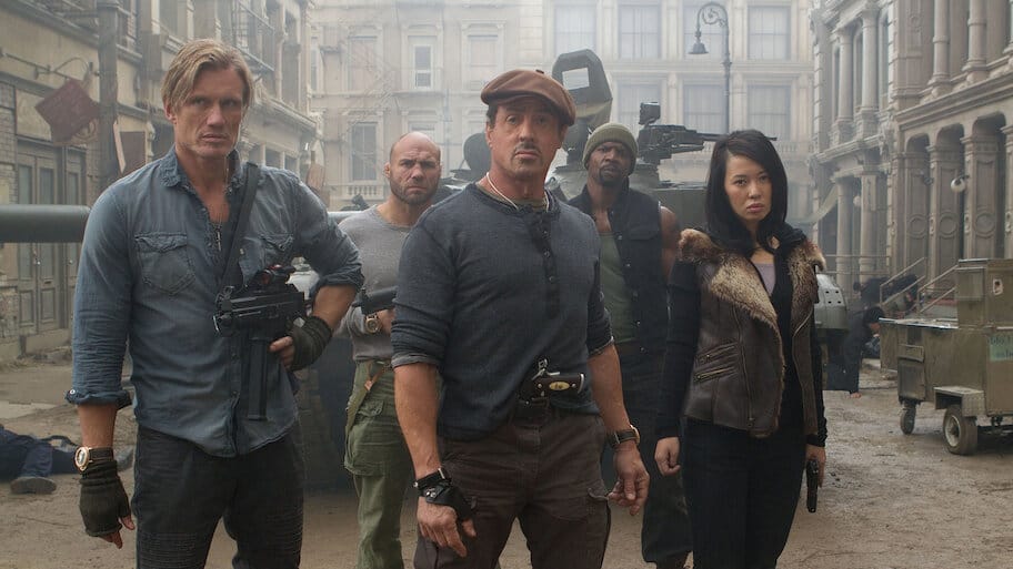 The Expendables 2 backdrop