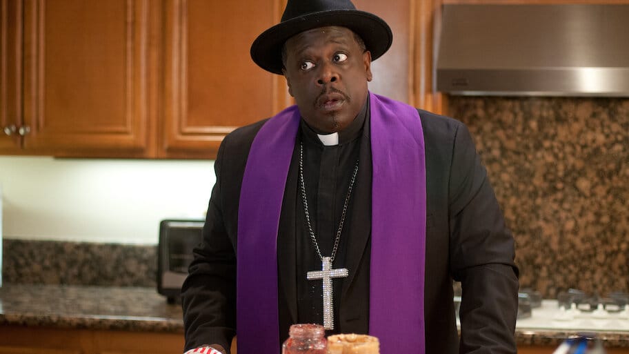 A Haunted House backdrop