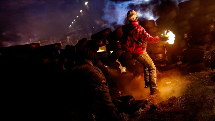 Winter on Fire: Ukraine's Fight for Freedom backdrop