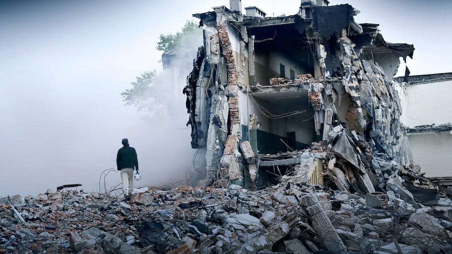 The White Helmets backdrop