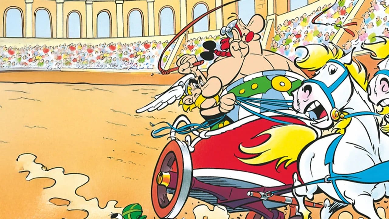 Asterix Versus Caesar backdrop