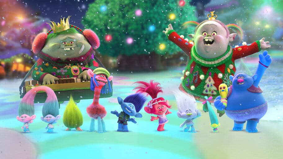Trolls Holiday Special backdrop