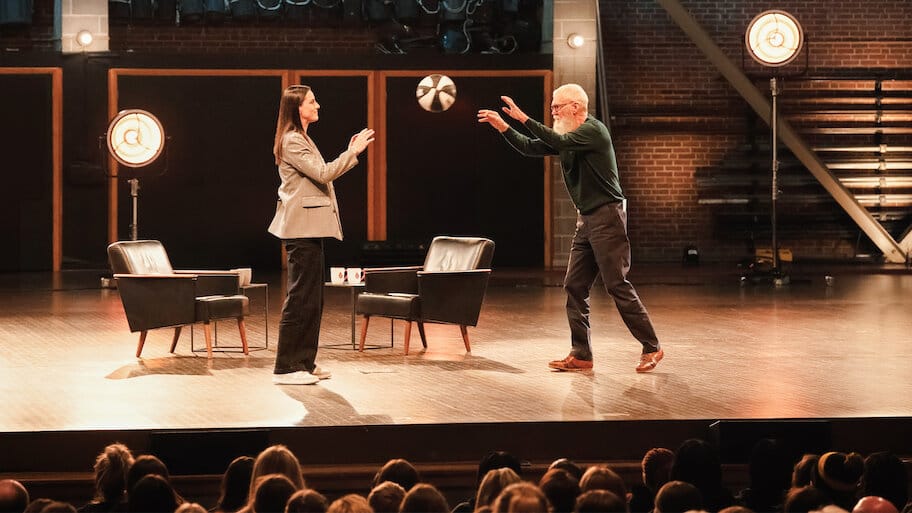 My Next Guest Needs No Introduction With David Letterman backdrop