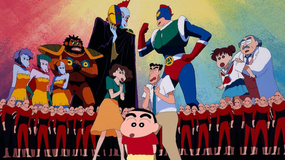 Crayon Shin-chan the Movie: Action Kamen vs. Leotard Devil backdrop