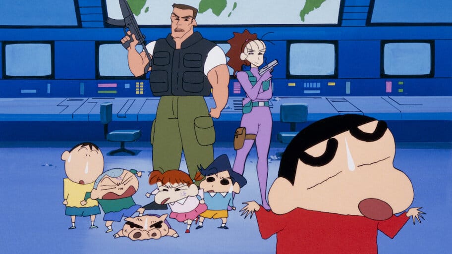 Crayon Shin-chan the Movie: Blitzkrieg! Pig's Hoof's Secret Mission backdrop