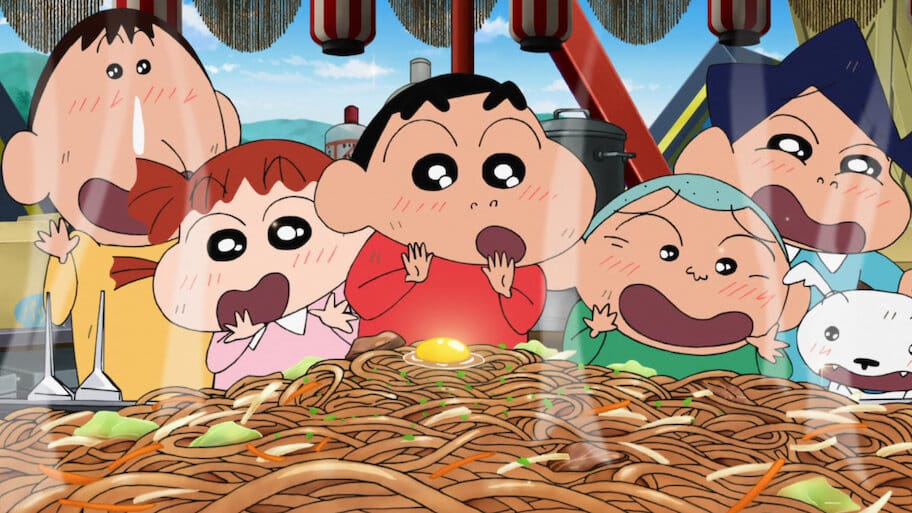 Crayon Shinchan: Very Tasty! B-class Gourmet Survival!! backdrop