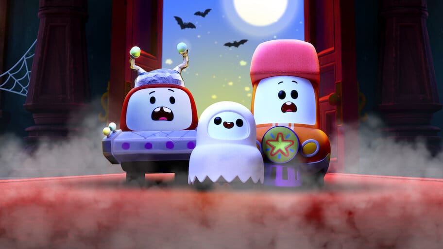 A Go! Go! Cory Carson Halloween backdrop