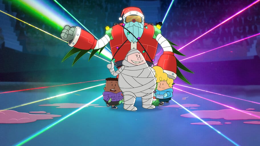 Captain Underpants Mega Blissmas backdrop