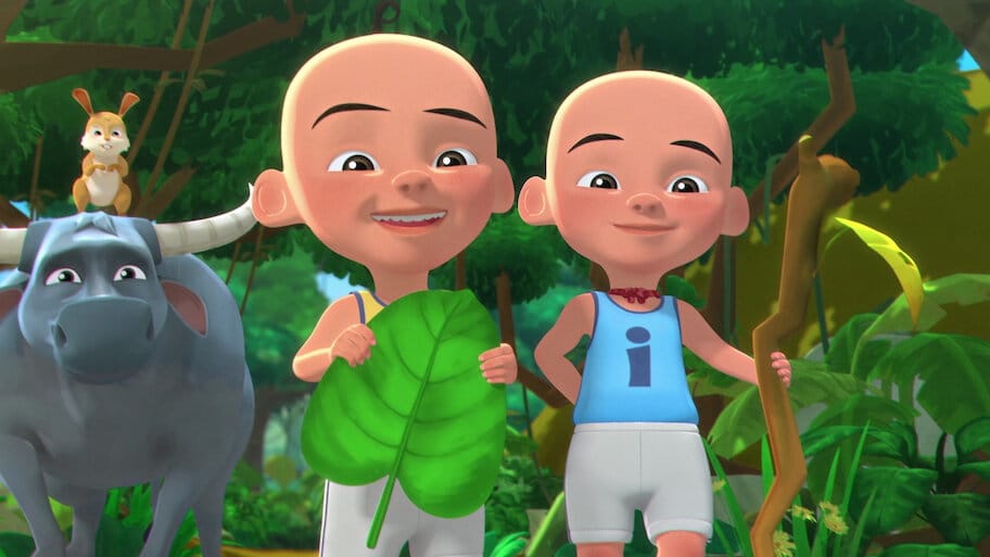 Upin&Ipin backdrop