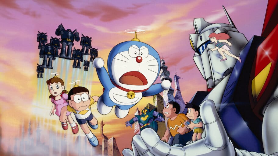 Doraemon the Movie: Nobita and the Steel Troops backdrop