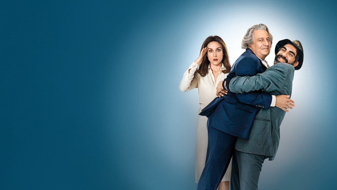 With Open Arms backdrop