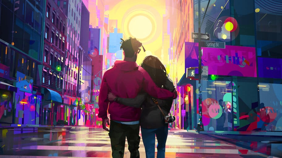 Entergalactic backdrop