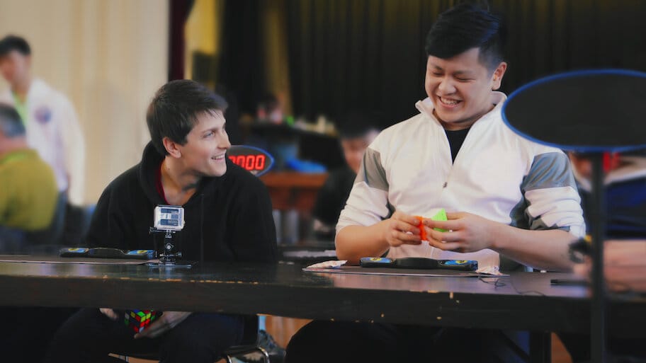 The Speed Cubers backdrop