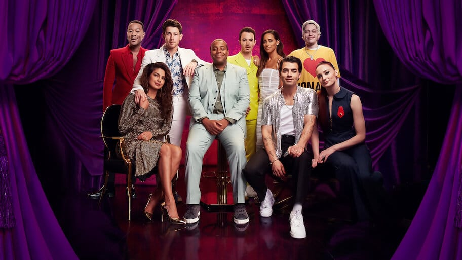 Jonas Brothers Family Roast backdrop