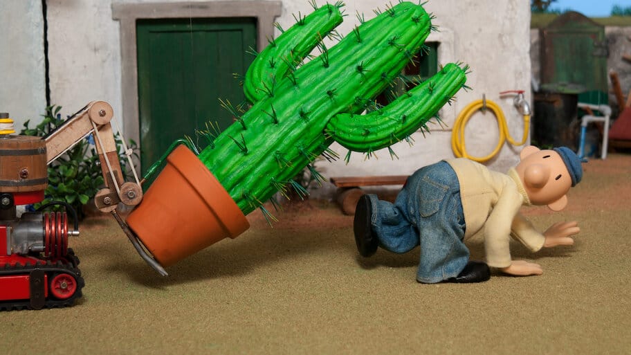 Pat & Mat in a Movie backdrop