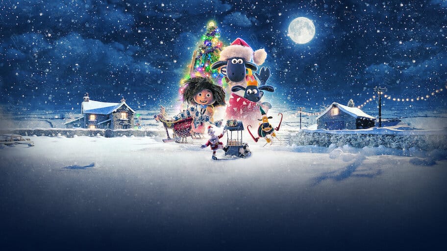 Shaun the Sheep: The Flight Before Christmas backdrop