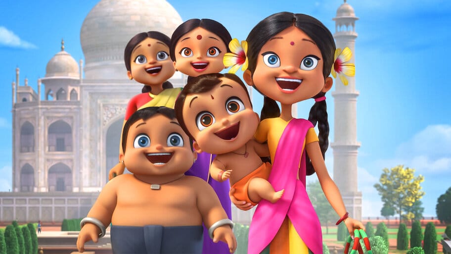 Mighty Little Bheem: I Love Taj Mahal backdrop