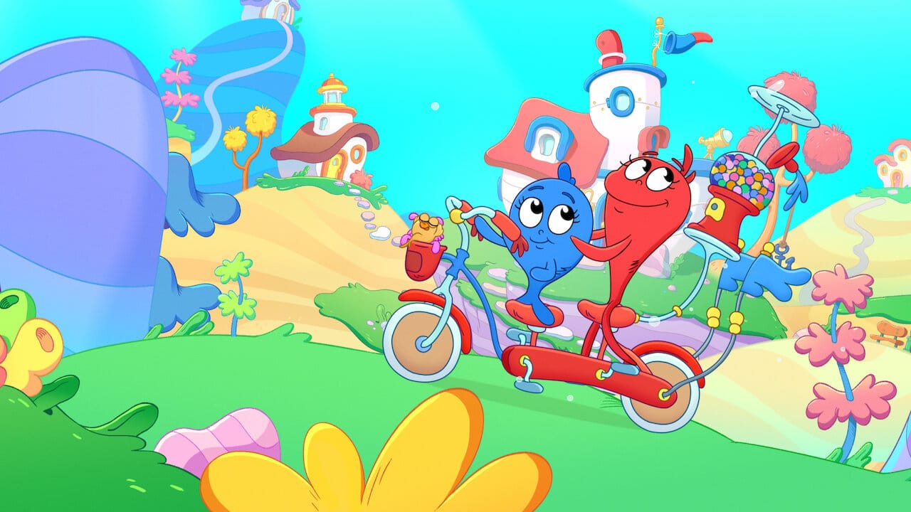 Dr. Seuss’s Red Fish, Blue Fish backdrop