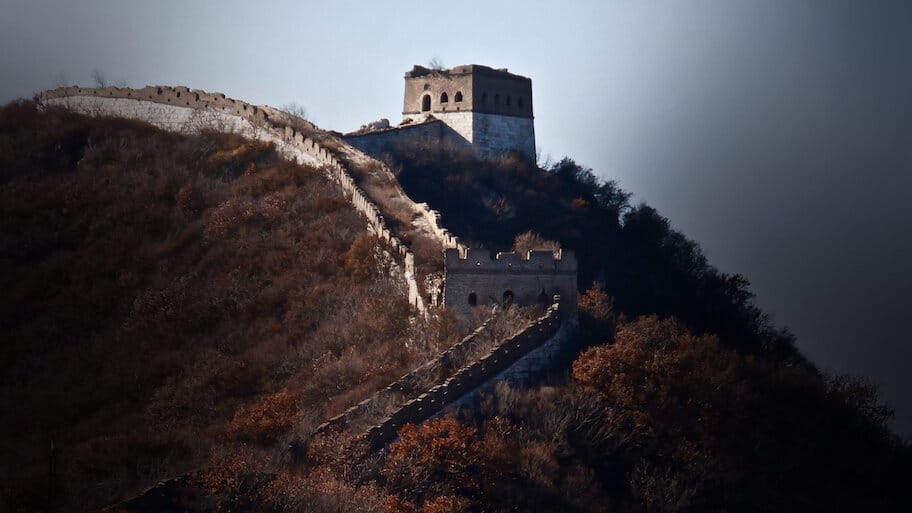 Trekking the Great Wall backdrop
