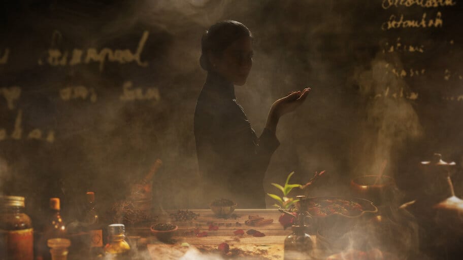 Cigarette Girl backdrop
