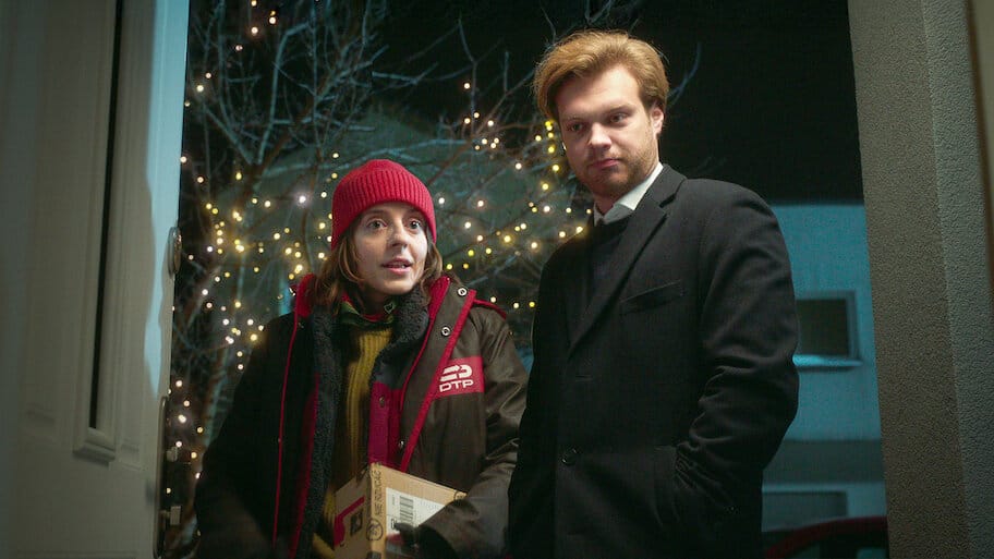 Delivery by Christmas backdrop