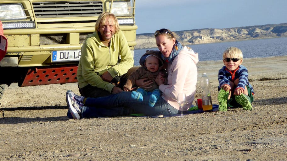 Four in a Van backdrop