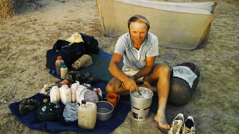 The Man Who Wanted to See It All backdrop