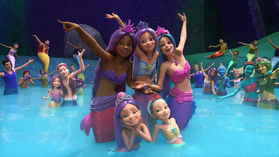 Barbie Mermaid Power backdrop