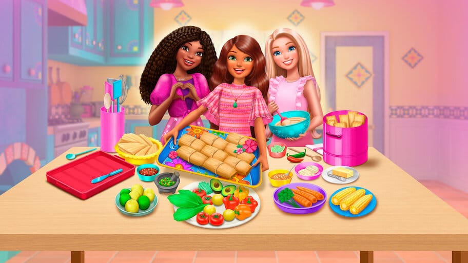Barbie & Teresa: Recipe For Friendship backdrop