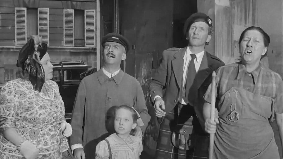 Innocents in Paris backdrop