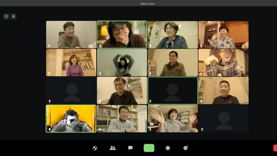 Yellow Door: '90s Lo-fi Film Club backdrop