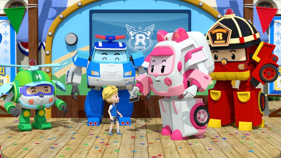 Robocar POLI Safety Series backdrop