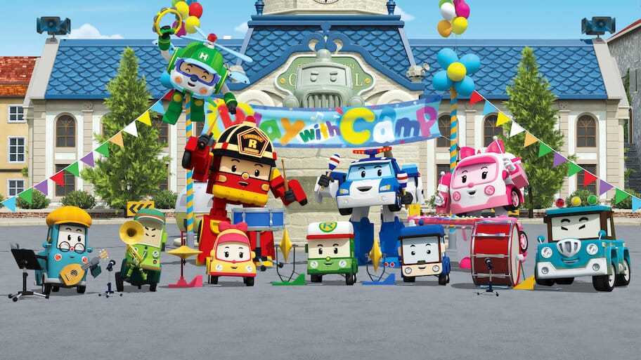 Robocar POLI Song Song Museum backdrop