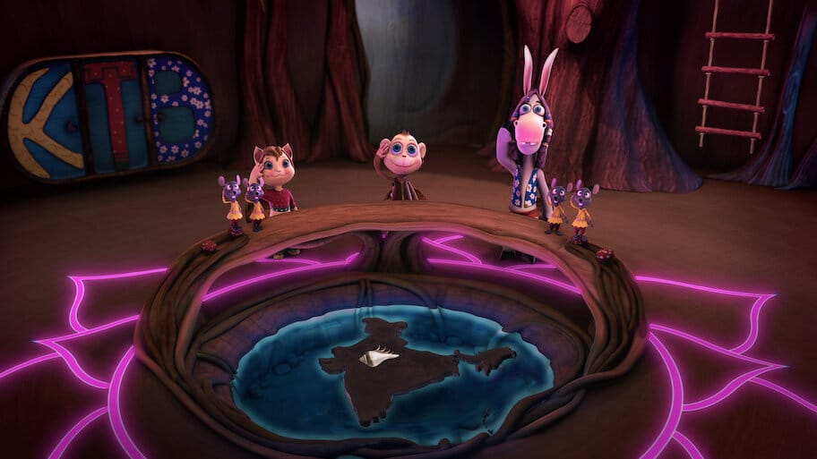 Krish, Trish & Baltiboy Bharat Hain Hum backdrop