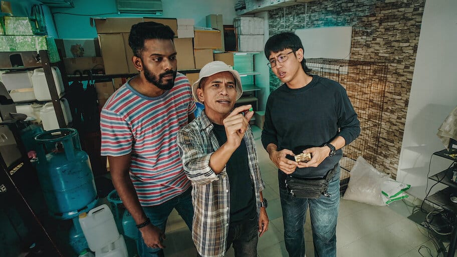 Ghetto Boys vs. The Ghost of Liang Mui backdrop