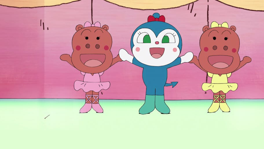 Anpanman: Let's Get Rhythm of the Hands, Anpanman and Wonder Parasol backdrop