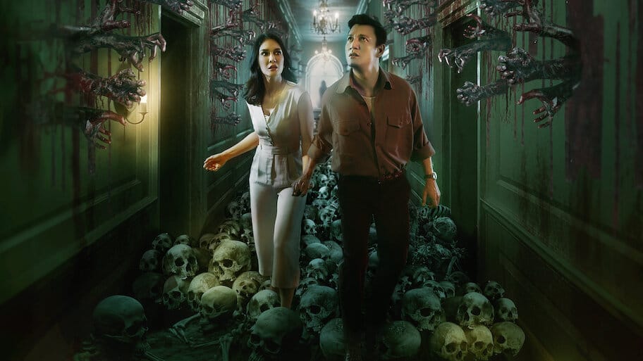 The Haunted Hotel backdrop