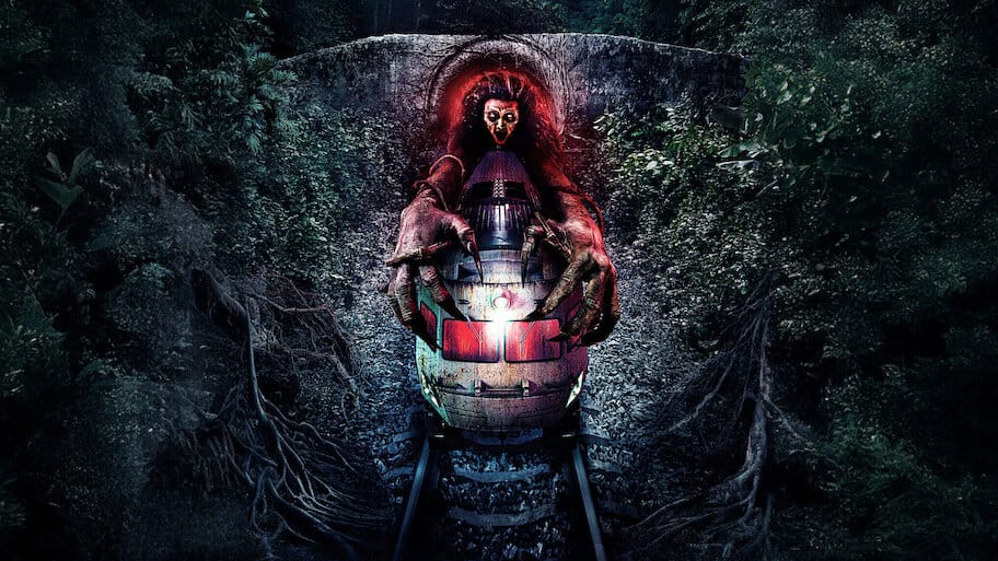 The Train of Death backdrop