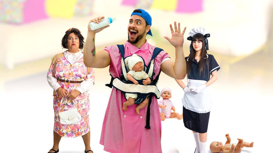 Luccas Neto in: A Babá Operação Game Over backdrop