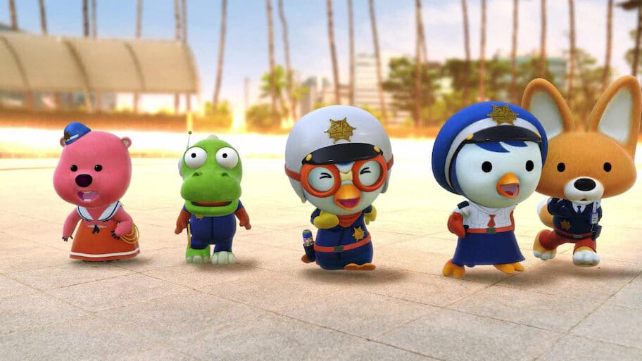 Pororo Jurassic Rescue Squad backdrop