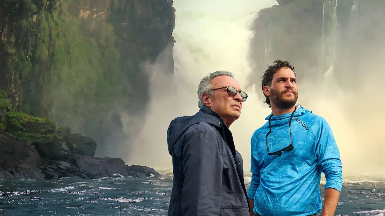 The Giant Falls backdrop