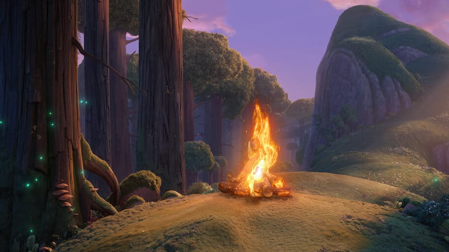 Spellbound: Fireplace backdrop