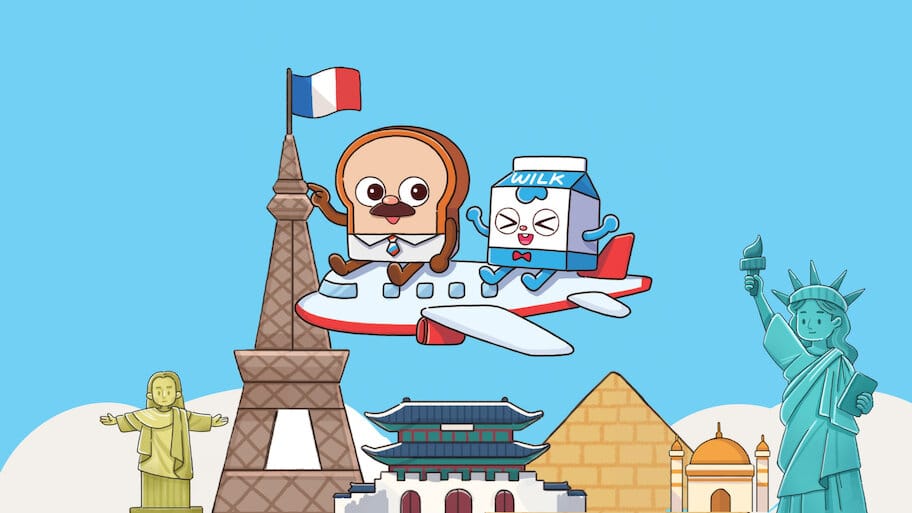 Bread and Wilk's World Tour backdrop