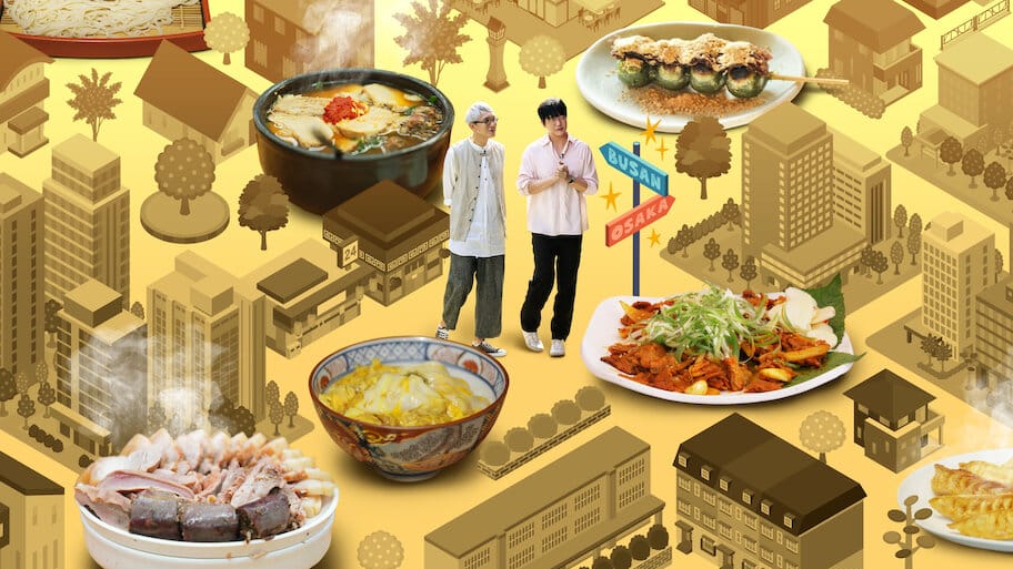 K-foodie meets J-foodie backdrop