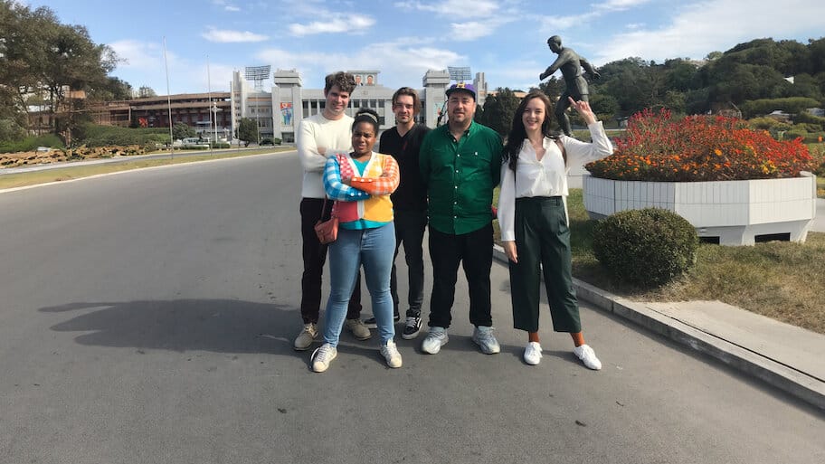 Sam Hammington's Face North backdrop