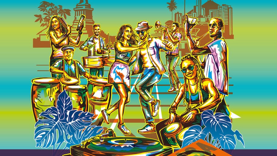 La Salsa Vive backdrop