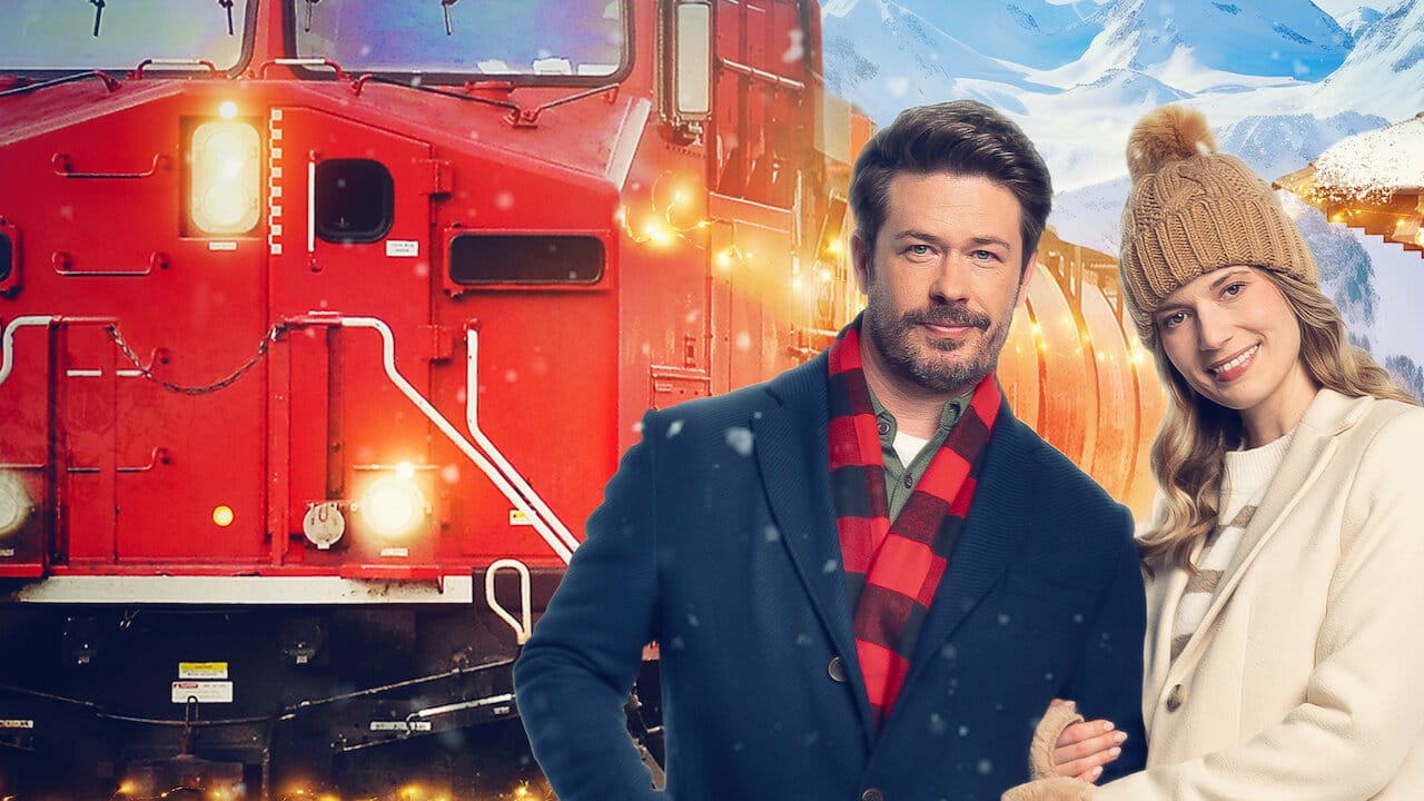 Meet Me at the Christmas Train Parade backdrop