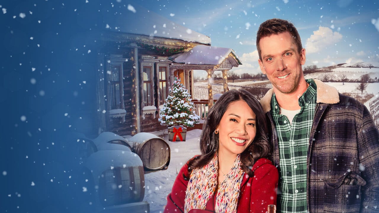 A Vineyard Christmas backdrop