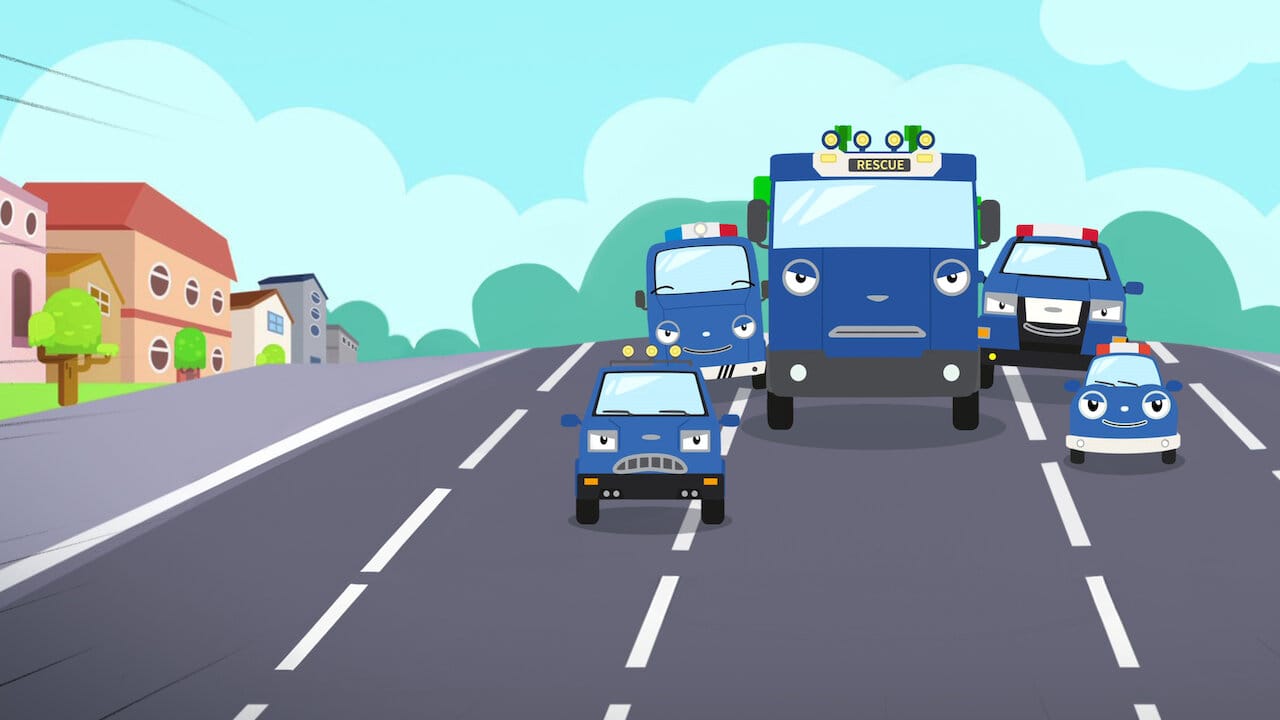 Musical Rescue Tayo backdrop