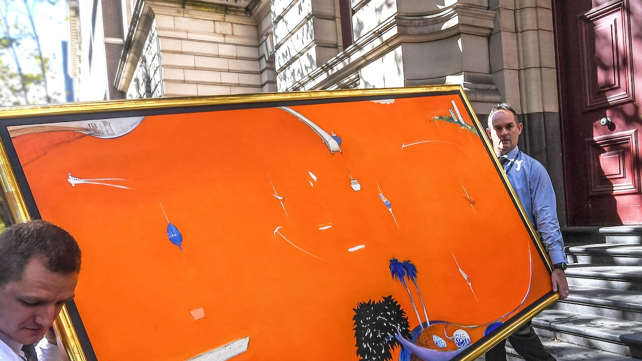 The Whiteley Art Scandal backdrop